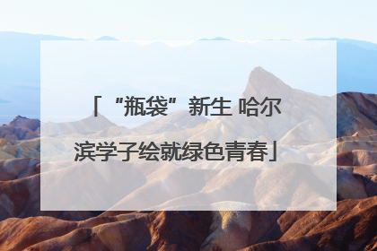 “瓶袋”新生 哈尔滨学子绘就绿色青春