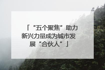 “五个聚焦”助力新兴力量成为城市发展“合伙人”