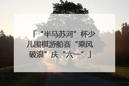 “半马苏河”杯少儿围棋游船赛“乘风破浪”庆“六一”