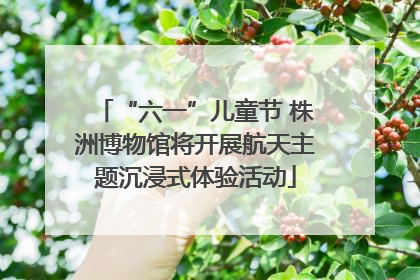 “六一”儿童节 株洲博物馆将开展航天主题沉浸式体验活动