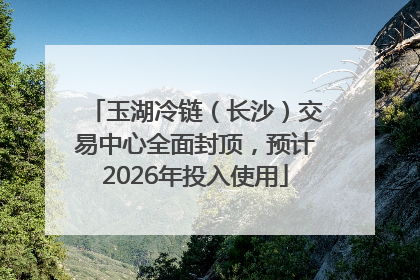 玉湖冷链（长沙）交易中心全面封顶，预计2026年投入使用