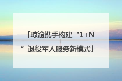 琼渝携手构建“1+N”退役军人服务新模式