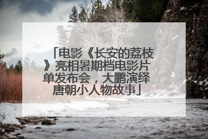 电影《长安的荔枝》亮相暑期档电影片单发布会，大鹏演绎唐朝小人物故事