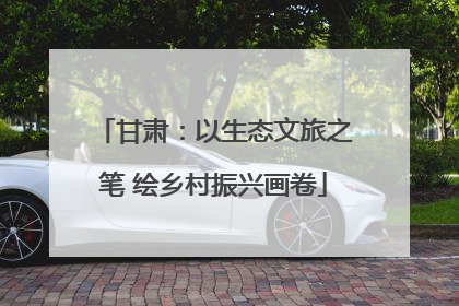 甘肃：以生态文旅之笔 绘乡村振兴画卷