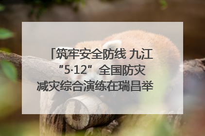 筑牢安全防线 九江“5·12”全国防灾减灾综合演练在瑞昌举行（组图｜视频）