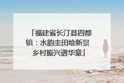 福建省长汀县四都镇：水韵圭田绘新景 乡村振兴谱华章