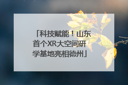 科技赋能！山东首个XR大空间研学基地亮相德州