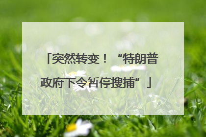 突然转变！“特朗普政府下令暂停搜捕”