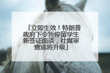 立即生效！特朗普政府下令暂停留学生新签证面谈，社媒审查或将升级