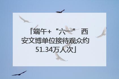 端午+“六一” 西安文博单位接待观众约51.34万人次