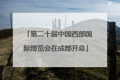 第二十届中国西部国际博览会在成都开幕