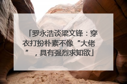 罗永浩谈梁文锋：穿衣打扮朴素不像“大佬”，具有强烈求知欲