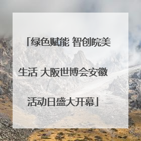 绿色赋能 智创皖美生活 大阪世博会安徽活动日盛大开幕