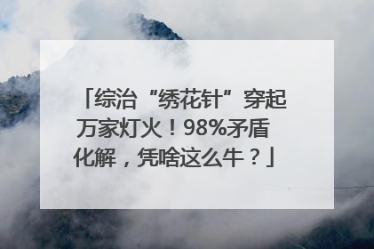 综治“绣花针”穿起万家灯火！98%矛盾化解，凭啥这么牛？