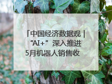 中国经济数据观｜“AI+”深入推进 5月机器人销售收入快速增长