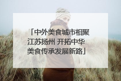 中外美食城市相聚江苏扬州 开拓中华美食传承发展新路