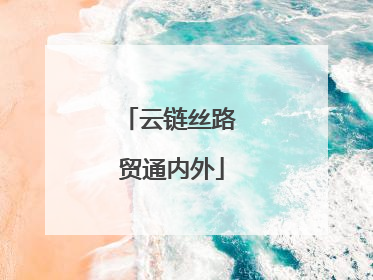 云链丝路 贸通内外
