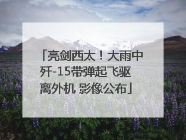 亮剑西太！大雨中歼-15带弹起飞驱离外机 影像公布