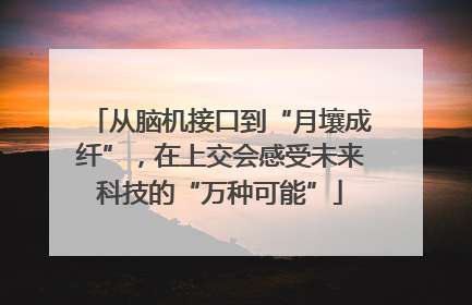 从脑机接口到“月壤成纤”，在上交会感受未来科技的“万种可能”