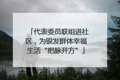 代表委员联组进社区，为银发群体幸福生活“把脉开方”
