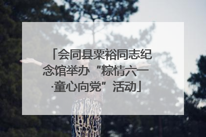 会同县粟裕同志纪念馆举办“粽情六一·童心向党”活动