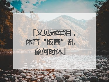 又见冠军泪，体育“饭圈”乱象何时休