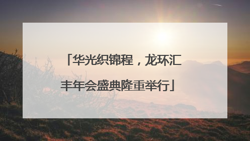 华光织锦程，龙环汇丰年会盛典隆重举行