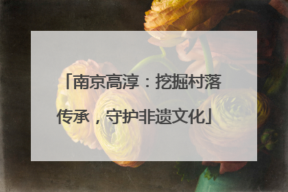 南京高淳：挖掘村落传承，守护非遗文化