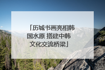 历城书画亮相韩国水原 搭建中韩文化交流桥梁