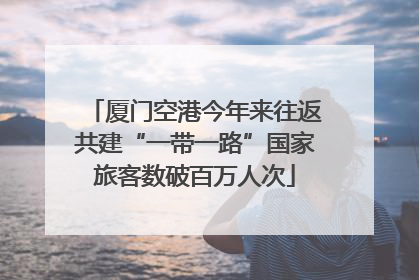 厦门空港今年来往返共建“一带一路”国家旅客数破百万人次