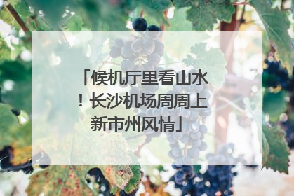 候机厅里看山水！长沙机场周周上新市州风情