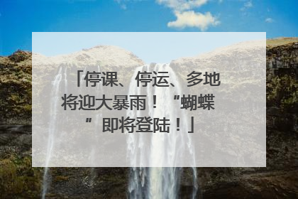 停课、停运、多地将迎大暴雨！“蝴蝶”即将登陆！