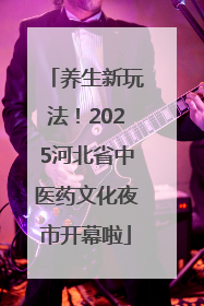 养生新玩法！2025河北省中医药文化夜市开幕啦
