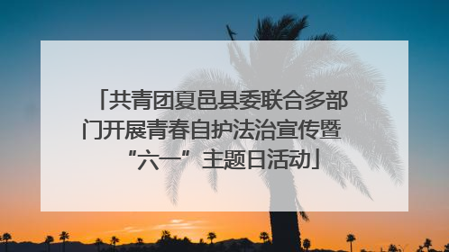 共青团夏邑县委联合多部门开展青春自护法治宣传暨“六一”主题日活动