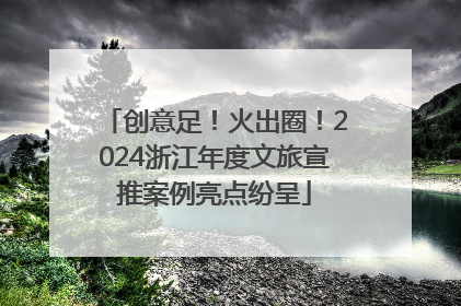 创意足！火出圈！2024浙江年度文旅宣推案例亮点纷呈