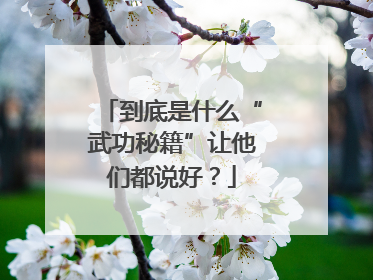 到底是什么“武功秘籍”让他们都说好？
