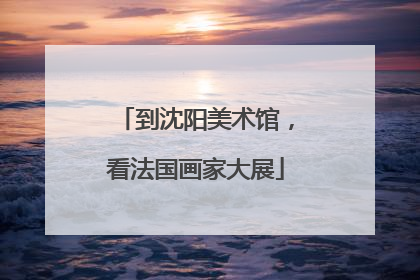 到沈阳美术馆，看法国画家大展