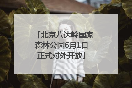 北京八达岭国家森林公园6月1日正式对外开放