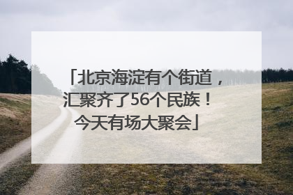 北京海淀有个街道，汇聚齐了56个民族！今天有场大聚会