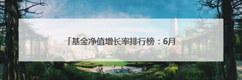 基金净值增长率排行榜：6月10日68只基金回报超2%