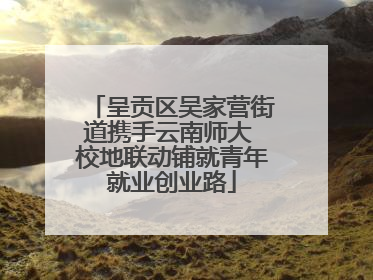 呈贡区吴家营街道携手云南师大 校地联动铺就青年就业创业路