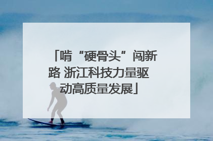 啃“硬骨头”闯新路 浙江科技力量驱动高质量发展