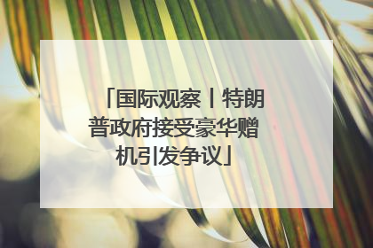 国际观察丨特朗普政府接受豪华赠机引发争议