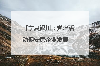 宁夏银川：党建活动促安居企业发展