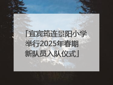 宜宾筠连景阳小学举行2025年春期新队员入队仪式