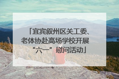 宜宾叙州区关工委、老体协赴高场学校开展“六一”慰问活动