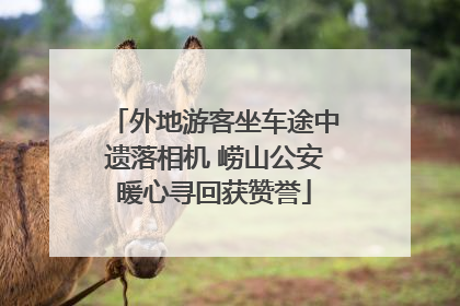 外地游客坐车途中遗落相机 崂山公安暖心寻回获赞誉
