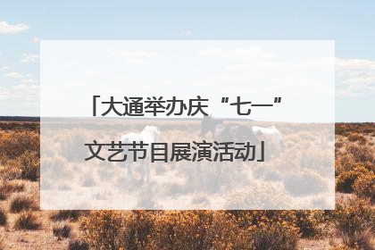 大通举办庆“七一”文艺节目展演活动