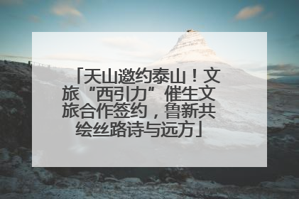 天山邀约泰山！文旅“西引力”催生文旅合作签约，鲁新共绘丝路诗与远方