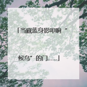 当藏蓝身影叩响“候鸟”的门……